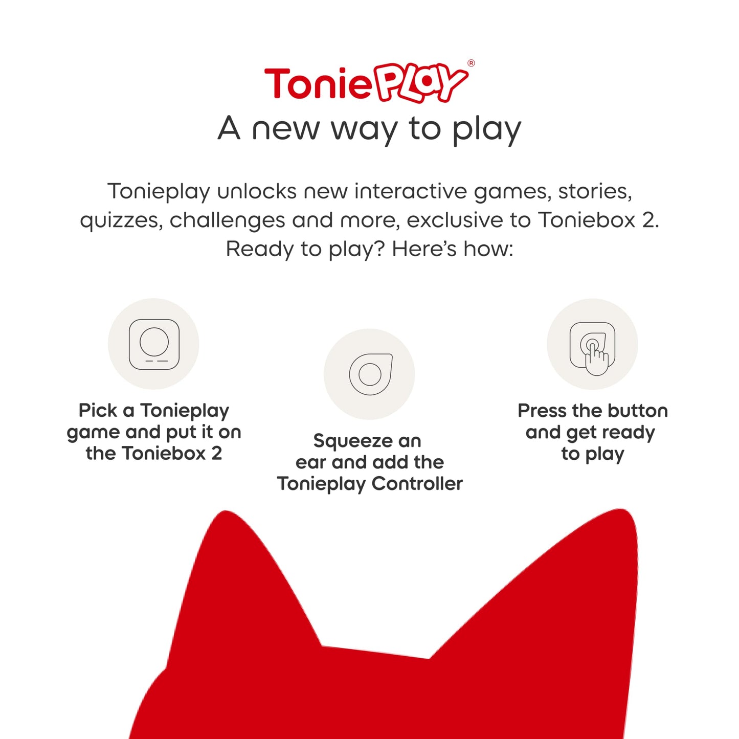 Toniebox 2 Audio Player Bundle for Kids 3+ with Lalalinos Akio, Cosmo, Scout Figurines and Tonieplay Game & Controller - Sky Blu