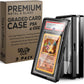 SellCCG PSA Slab Shell Case - 3-Pack Metal Magnetic Card Protector, UV Protection, 3.4 x 5.5 inches, Black