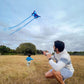 Simxkai 2 Pack Kites-Rainbow Delta Kite And Blue Butterfly Kite, Easy To Fly Kite For Kids And Adults,2 Kite Line Handles With 320Ft Lines Each, 2 Pack Kite ( Delta Butterfly )