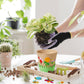 Jecery Garden Paper Craft Kit - 30 Sets DIY Foam Flower Pots, Medium, Multicolor, Perfect for Spring & Summer Crafts
