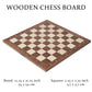 A&A 21.25' Professional Wooden Tournament Chess Board/Walnut & Maple Inlaid / 2.25' Squares W/Notation