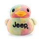 Jeep Text Logo Stuffed Animal Plush Duck Tie Dye -Perfect Enthusiasts You'Ve Been Ducked