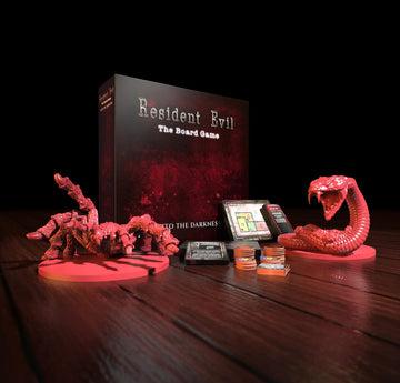 Steamforged Games Resident Evil Into The Darkness Board Game - Compact Size with Monster Miniatures on 80mm Base, Model 229987