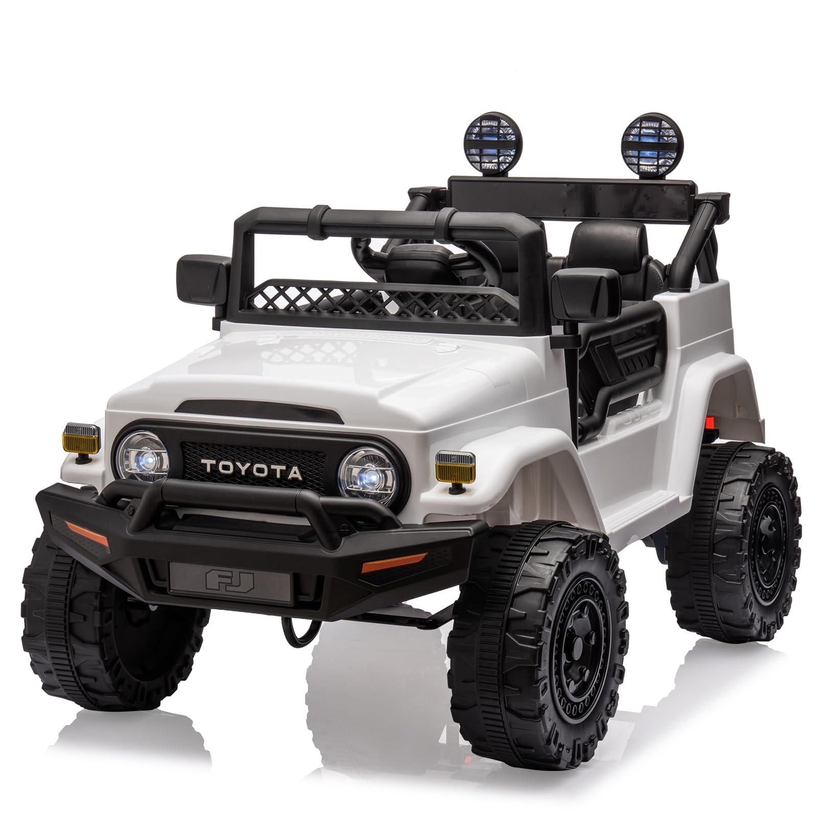 12V Ride On Car For Kids, Licensed Toyota Ride On Truck, Battery Powered Electric Kids Car With Remote Control, Music, Led Light