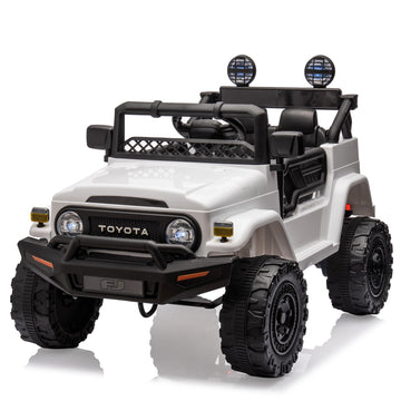 12V Ride On Car For Kids, Licensed Toyota Ride On Truck, Battery Powered Electric Kids Car With Remote Control, Music, Led Light