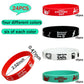 Fshanee 24Pcs Thanks Doctor Rubber Bracelets Happy Doctors Party Favors Doctor Party Supplies Silicone Wristbands National Docto