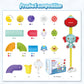 Toddler Bath Toys, Baby Bath Tub Toys With Slide Track And Elephant Shower Sprays, Fishing Floating Animals Toys, Bathtub Toys G