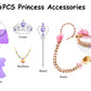 Syoimy Princess Dress For Girls Princess Dress Up Costume Birthday Party Halloween Cosplay Costume With Accessories