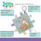Taggies Soothing Sensory Crinkle Me Toy With Baby Paper And Squeaker, Flora Fawn, 6.5 X 6.5-Inches