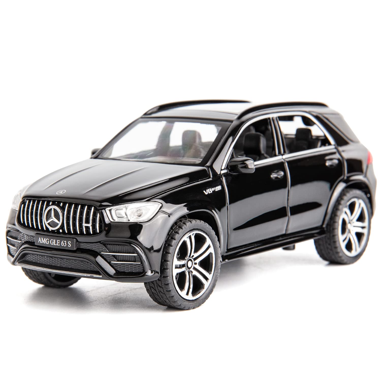 Wakakac 1/32 Scale Benz Amg Gle 63S Suv Toy Car  Alloy Diecast Collectible Pull Back Car Model With Light And Sound Toy Vehicles For Adults Boys Girls Gift Toy(Black) -Like New