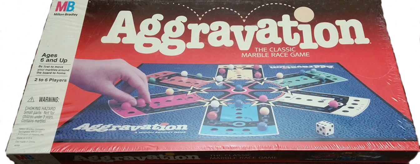 Aggravation Board Game 1989 Edition