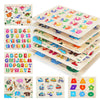 Grinnnie Wooden Peg Puzzle For Toddlers, 6 Pack Toddler Puzzles Set For 3 4 5 Years Old (Alphabet Number Shape Animal Dinosaur Vehicle), Preschool Education Learning Puzzle Toys For Girls And Boys
