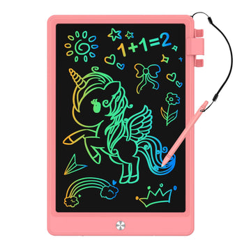 CHAFEGY LCD Writing Tablet 8.5 Inch, Colorful Doodle Board Drawing Tablet, Drawing Pad, Learning Toys for 3-6 Years Old Boys and