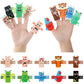 Junkin 20 Pcs Ten Plague Finger Puppets Passover Kids Toy Passover Gifts for Pesach Seder Education Story Time Party Favors