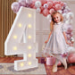 Imprsv 4Ft Marquee Numbers,Diy Light Up Numbers For 40Th Birthday Decorations, Party Party Decorations,Anniversary Party Decor,M
