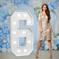 Imprsv Marquee Numbers Large 6Th-Birthday Decorations: 4Ft Light Up Number Party Decor 6 Year Old Girl And Boy Birthday Decorati