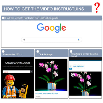 Brickbling Light Compatible With Lego Orchid 10311 Plant Decor Building Set, Led Lighting Compatible With Lego 10311, Light Up Your Flowers (No Model Set) (Light Control Version)
