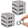 Deekin 100 Pcs Mini Cinder Blocks 1/12 Scale Mini Bricks Miniature Building Blocks for Dollhouse Accessories DIY Construction To