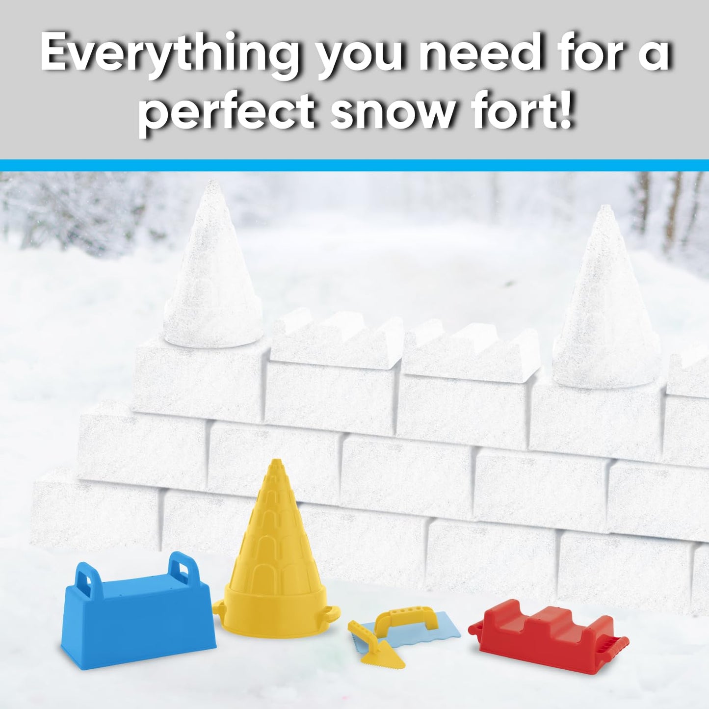 Superio Sandcastle Building Kit Snow Brick Maker Snow Sand Beach Toys for Kids and Adults Igloo Snow Block Form for Snow Forts o