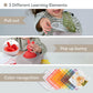 Taf Toys Baby Tissue Box - Montessori Silicone Toy for Motor Skills, 10 Fabric Tissues, Multicolor, Medium, Model TAF13405