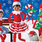 Baby Fanatic MasterPieces 4-Pack Jigsaw Puzzle Set - 100 Pieces - Elf on the Shelf - 8"x10" - Team Color - Model 12120