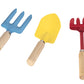 Toyrifik Little Gardener Tool Set - Kids Gardening Kit with Bag, Watering Can, Gloves, Shovel, Rake, Fork - Green