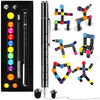 Moonhua Magnetic Pen Fidget Toy, Magnet Metal Black Writing Pen Toy For Anxiety Relief, Diy Multifunctional Decompression Pen For Kids Adults, Idea Gift For Christmas Classroom Teens Party Supplies