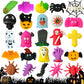 Uusycun 24Pcs Halloween Mochi Squishy Toys For Party Favors, Halloween Pumpkin Squeeze Toys For Kids, Halloween Squishies Toys F