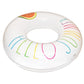 Rae Dunn X Coconut Float Junior Ring Float - Hello Summer Theme - 32 Inch Inflatable Raft & Durable Water Inner Tube - Stable Ri