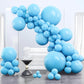 Partywoo Bright Sky Blue Balloons, 100 Pcs Matte Blue Balloons Different Sizes Pack Of 36 Inch 18 Inch 12 Inch 10 Inch 5 Inch Blue Balloons For Balloon Garland Arch As Party Decorations, Blue-Y20