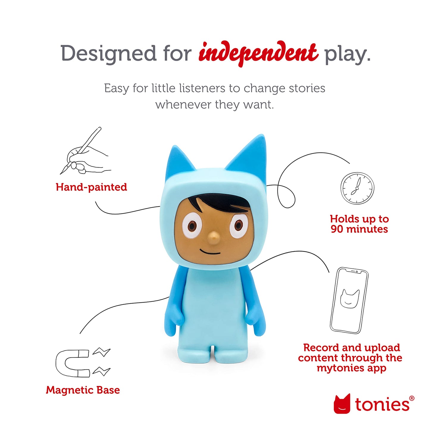 Tonies Creative Audio Character - Light Blue/Medium