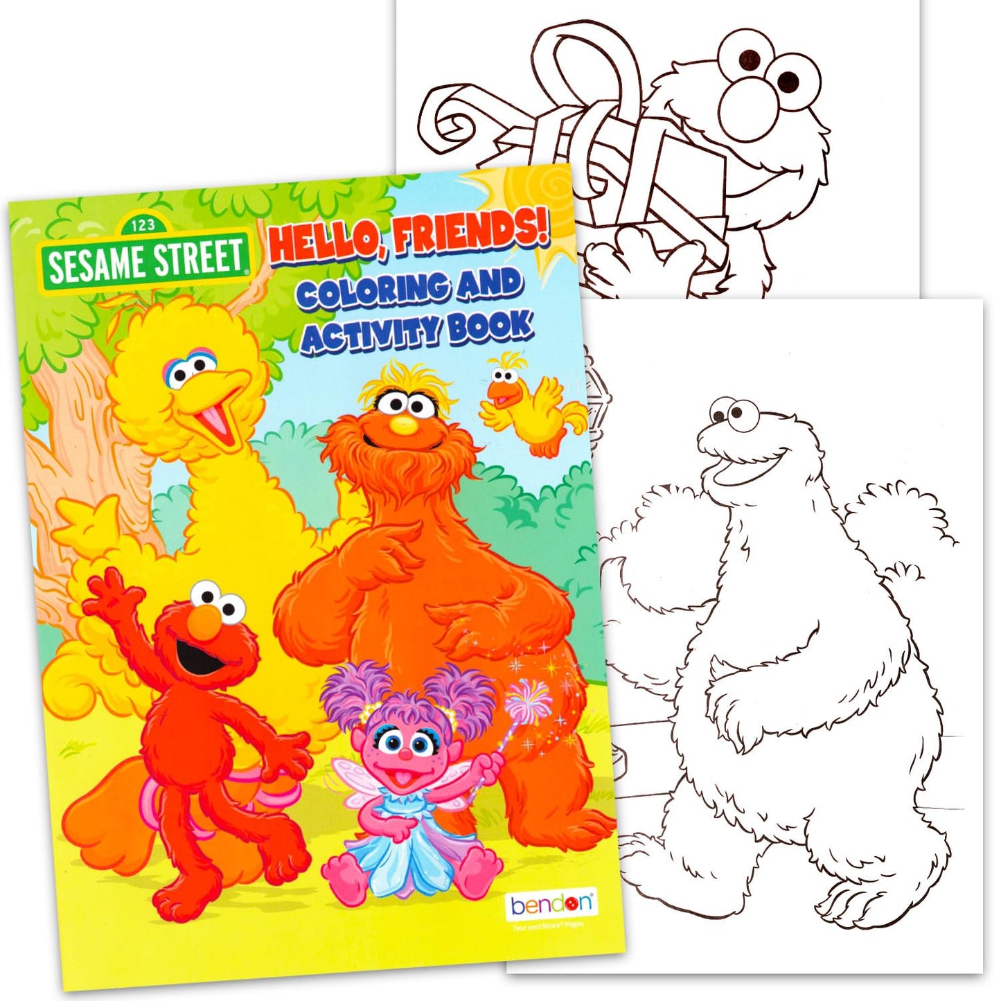 Sesame Street Coloring Book with Stickers