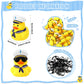 Shappy 24 Pcs Cruise Duck Bulk With Sunglasses Sets 2 X 1.9 X 2.4 Inch Mini Sailing Rubber Ducks Summer Cruise Ship Toy Squeaky Bath Party Toy Duckies For Birthday Party Favors (Yellow)