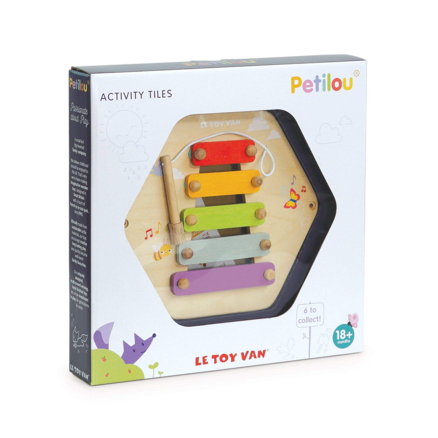 Le Toy Van Xylophone Activity Tile enhanced Wooden Toys for Kids Ages 18 Months & Up