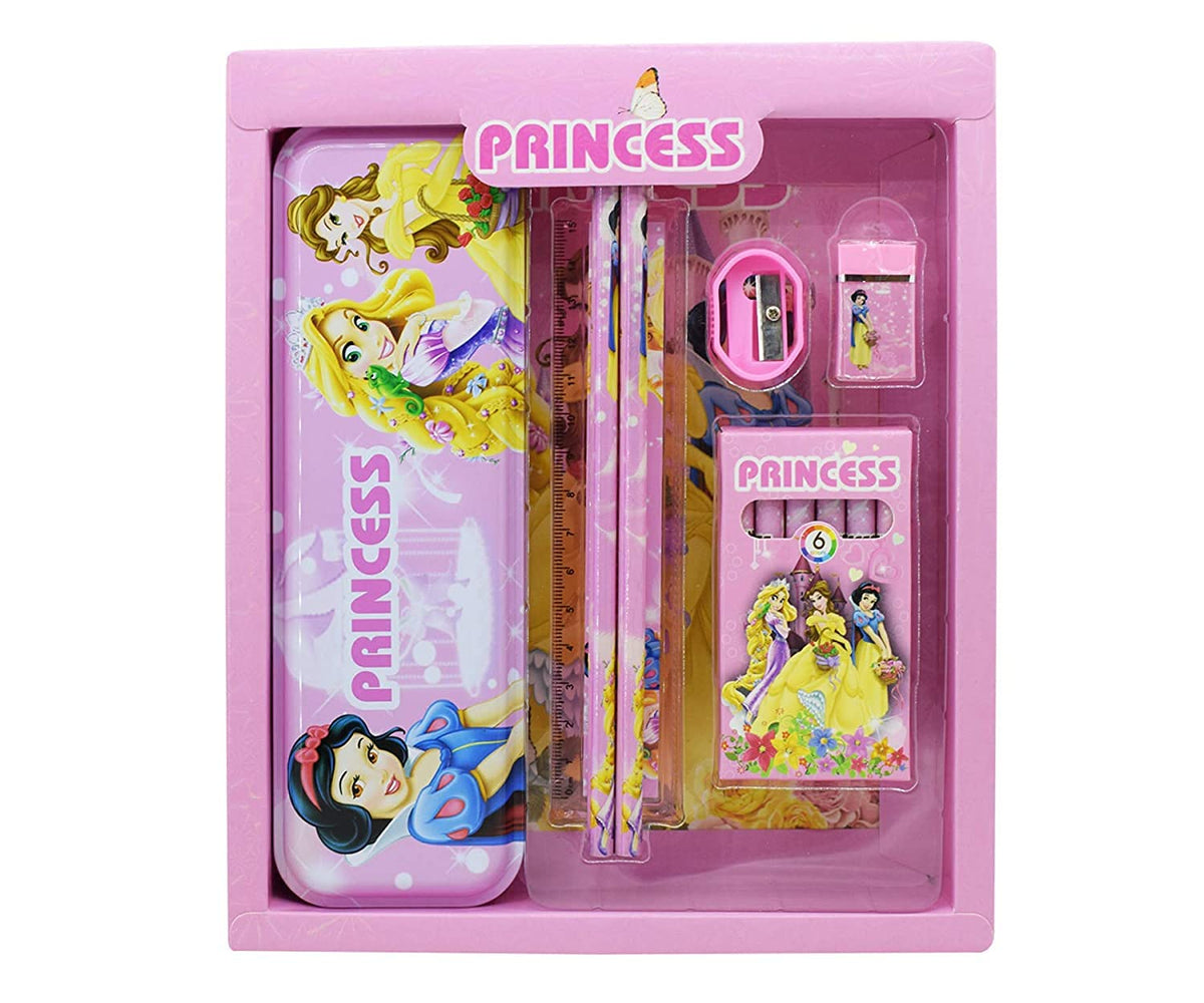 V Creation Stationery Gift Pack Kids Birthday Return Gifts,Unicorn Doll Princess Printed Stationery Set  With Pencil Case, Two 