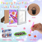 igoodom Butterfly Diamond Art Kits for Kids with Frame, Butterfly Small Diamond Painting Kit, DIY Big Gem Art and Crafts for Kid