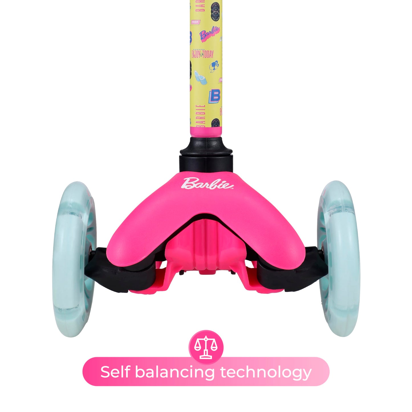 Monster Jam Self Balancing Kick Scooter With Light Up Wheels, Extra Wide Deck, 3 Wheel Platform, Foot Activated Brake, 75 Lbs Li