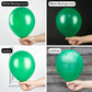 PartyWoo 12 Inch Pearl Green Balloons, 50 pcs Rubber Clover Green Balloons for Party Decorations, Birthday & Wedding Decor