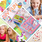 Unicorn Gifts For Girls 5 6 7 8 9 10-12 Years Old Valentine'S Day Gift, Kids Unicorn Stationery Set With Journal Notebook, Stamps, Pens, Valentine'S Day Gifts For Little Girls
