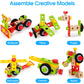 Kids Tool Set Toys for 3, 4, 5, 6, 7 Year Old Boys, Wooden Toddler Tools Set with Electric Drill & Tool Box, Montessori STEM Edu
