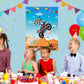 Astaron Pin The Tail Games Pin The Rider On The Motocross Party Game With 30 Driver Sticker For Dirt Bike Theme Party Supplies, Boys Girls Party Baby Shower Background Christmas Party Gifts Favors