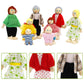 Onest 14 Pieces Wooden Dollhouse Family Set Mini People Figures Sets Dollhouse Dolls Wooden Doll Family Pretend Play Figures Accessories For Pretend Doll House Toy