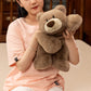 Hronsa Weighted Stuffed Animals, 19.7In 3.3Lbs Weighted Bear Stuffed Animal Toy Cute Brown Bear Plush Pillow For Adults Boys Girls