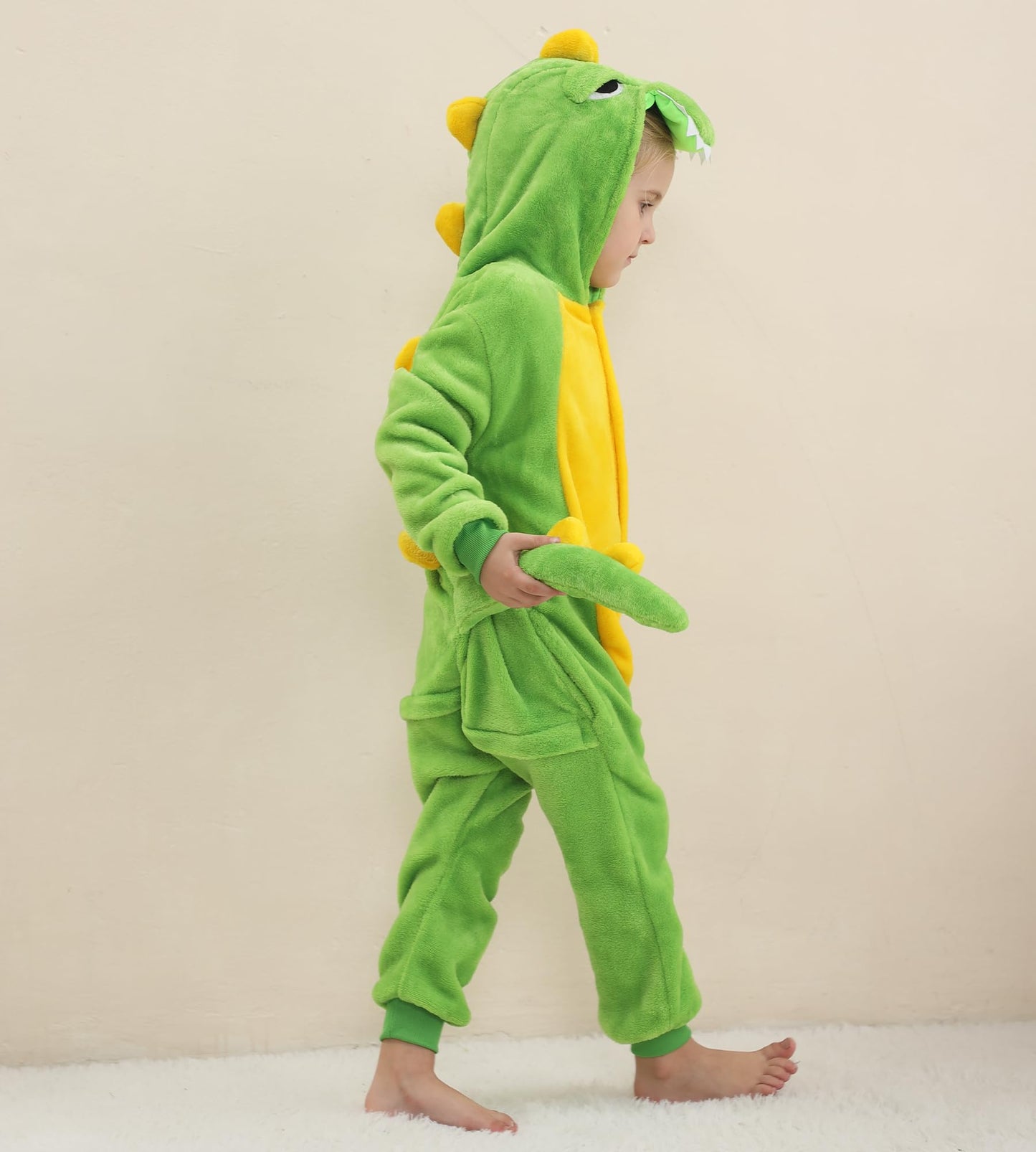 Seawhisper Baby Dinosaur Costume 18-24 Months Toddler Boy Halloween Costumes Warm Green