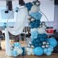 Jobkoo Peacock Blue Balloons, 12 Inch 30 Pcs Turquoise Blue Balloon Teal Blue Latex Balloons Matte Dark Teal Aqua Blue Helium Ba