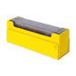 Vault X Exo-Tec Card Box 450+ Storage With Detachable Magnetic Lid, Dividers & Foam Fillers To Organize Deck Boxes, Toploaders, Tcg/Ccg & Sports Cards (Yellow)