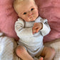 Zero Pam Realistic Reborn Baby Dolls Boy Silicone Full Body 18 inch Toddlers Newborn Baby Dolls Eyes Open with Hair Vinyl Full L