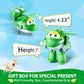 Super Wings Transformer Toys - 5" Green Mira Airplane Rescue Bots, 2-in-1 Action Figure for Kids Age 3-7, Plastic Model 710280