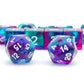 Haxtec 11 Piece DND Dice Set Extra D6 D20 Purple Blue Polyhedral D&D 5e Dice for Roleplaying Dice Games Compatible with Dungeons