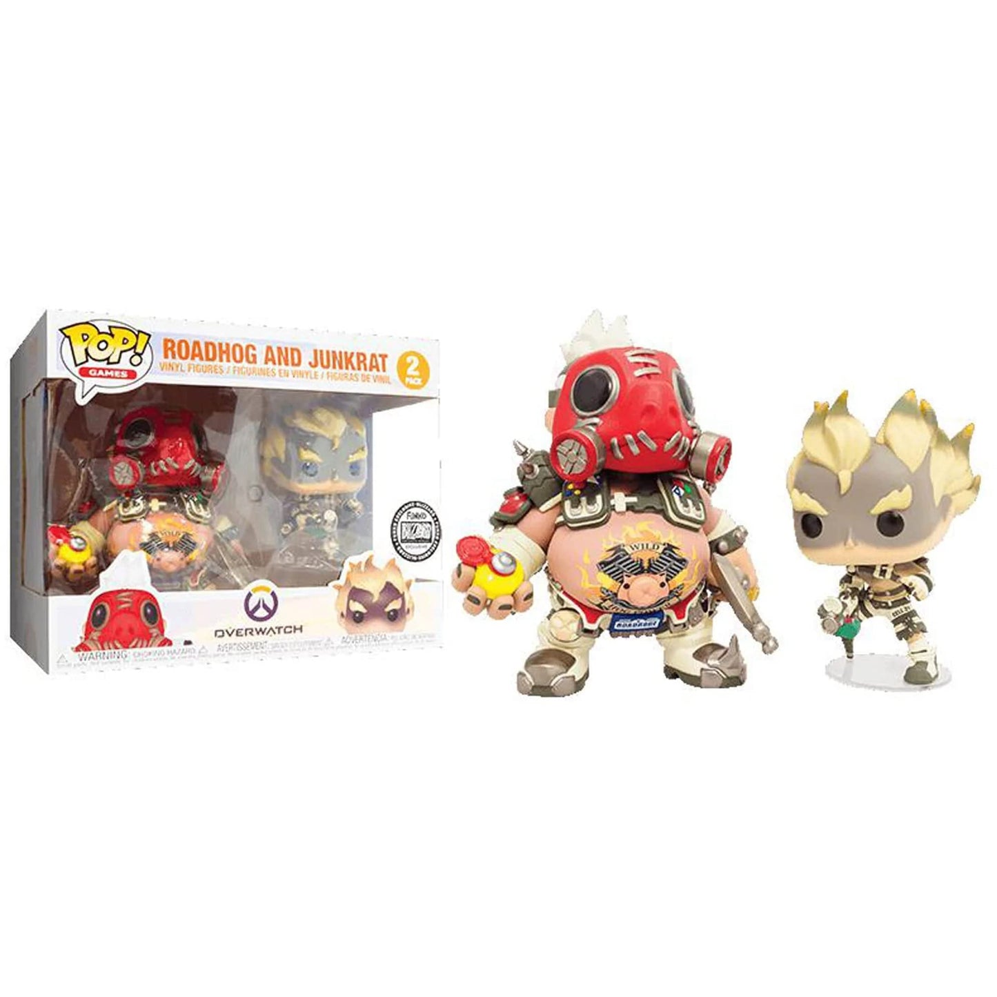 Funko Pop! SDCC 2018 Blizzard Exclusive Roadhog & Junkrat 2 Pack Vinyl Multicolor Collectible Figures